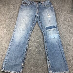 Ariat FR M4 Relaxed Boot Mens Jeans 34x34 Flame Resistant Work Denim Distressed